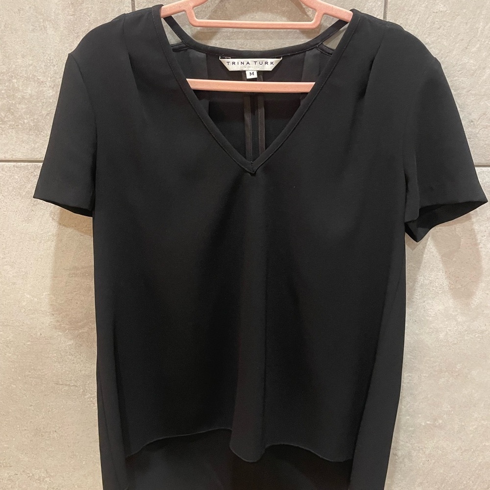 Trina Turk black blouse - great condition